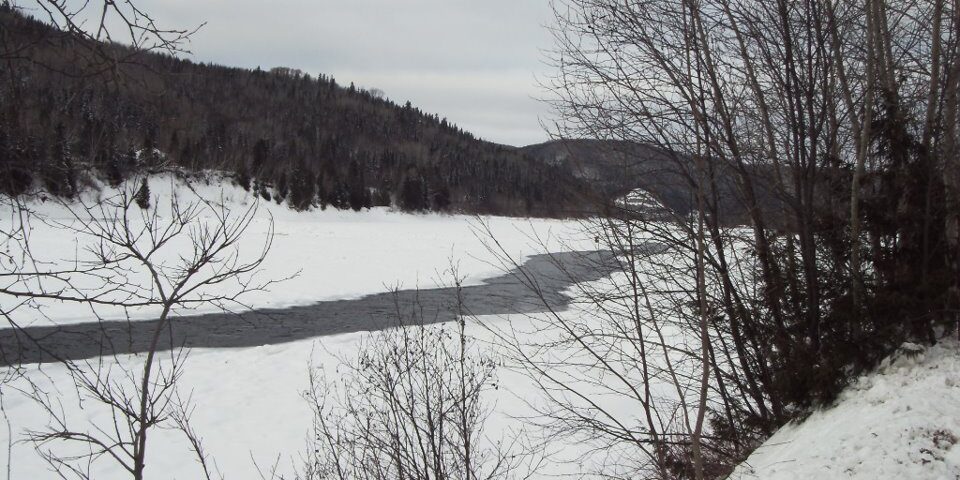 Restigouche River Lodge Winter scene