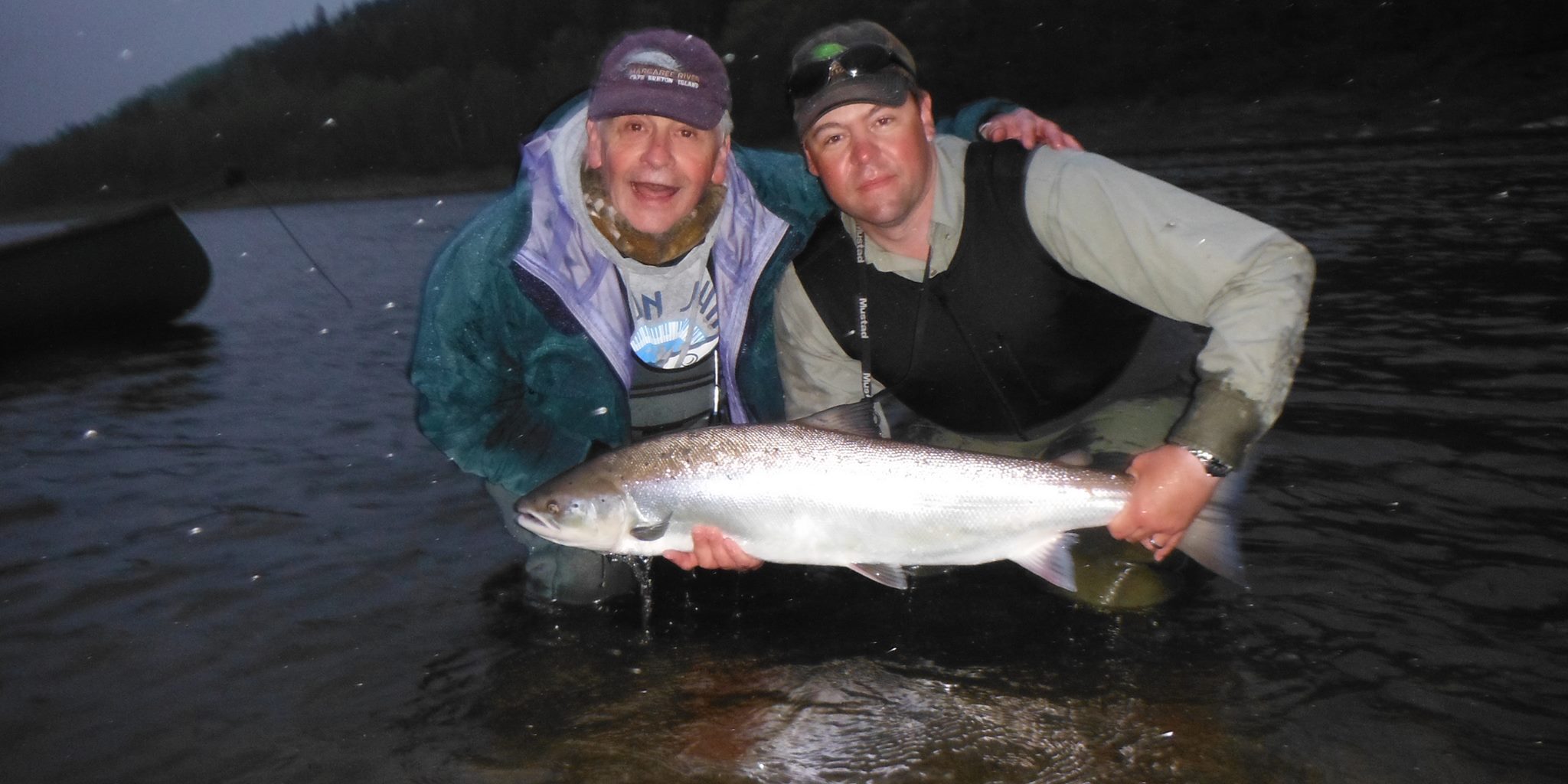 Guest Alex and a nice Salmon