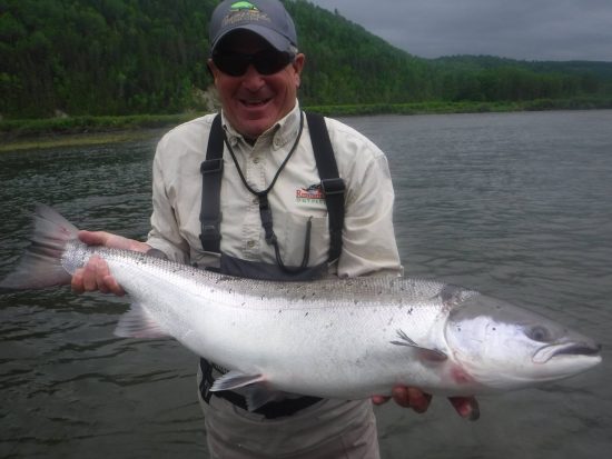 Greg and a 20lb salmon from this morning