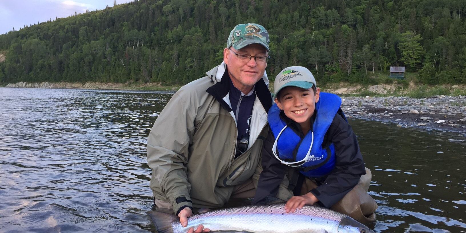 sam and his Atlantic Salmon