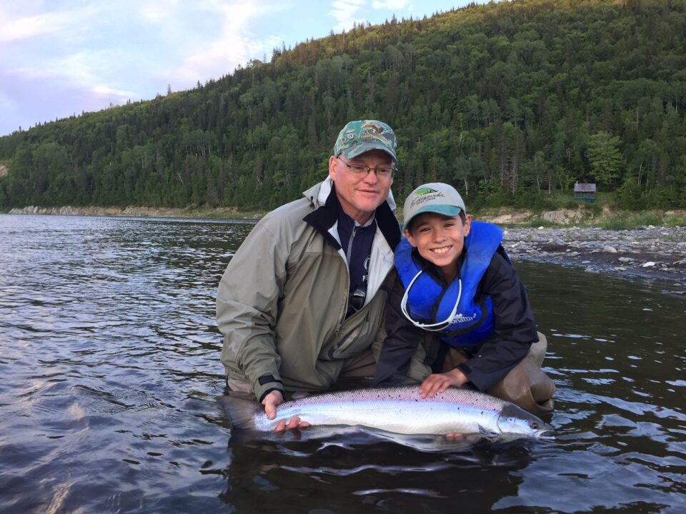 sam and his Atlantic Salmon
