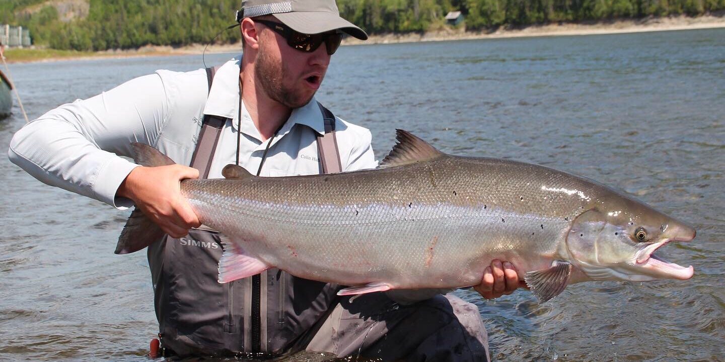 Colin Huff and a Restigouche Atlantic Salmon