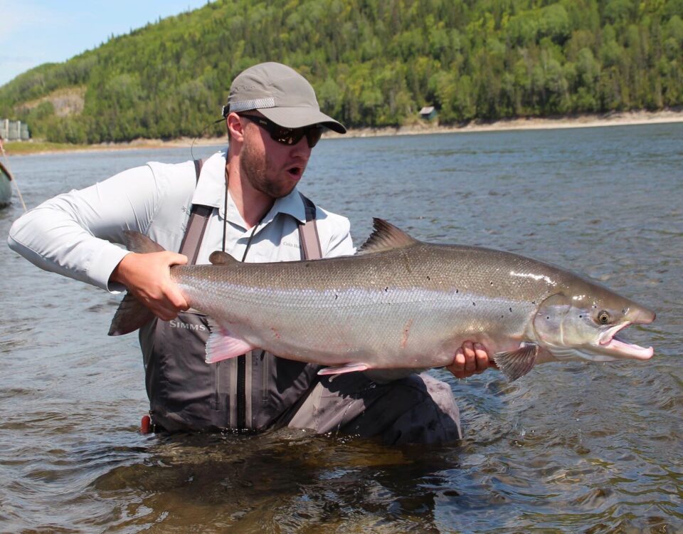 Colin Huff and a Restigouche Atlantic Salmon